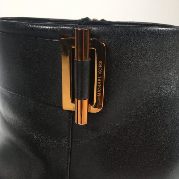 Michael Kors Gloria Leather Ankle Boots - Picture 6 of 11